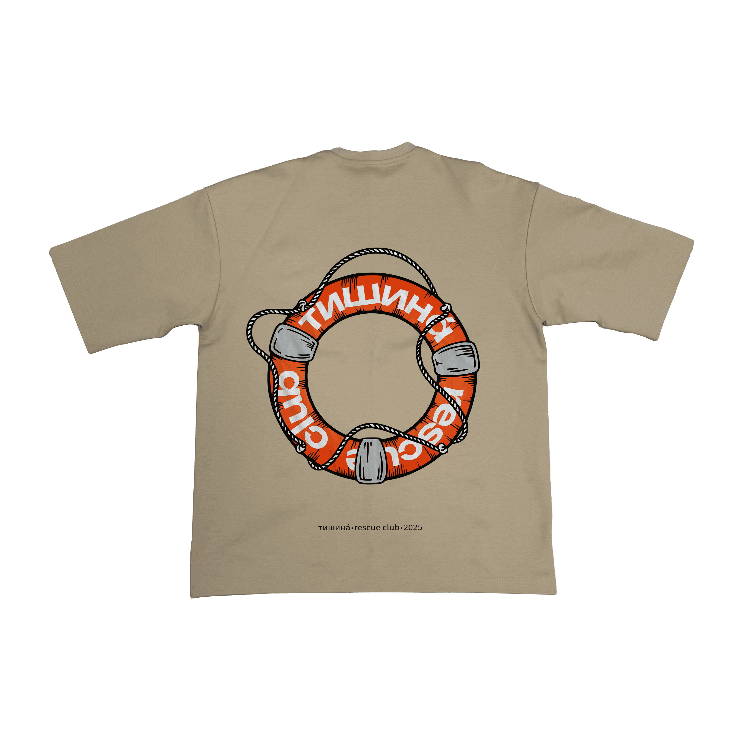 Футболка ТИШИНА со стороны спины